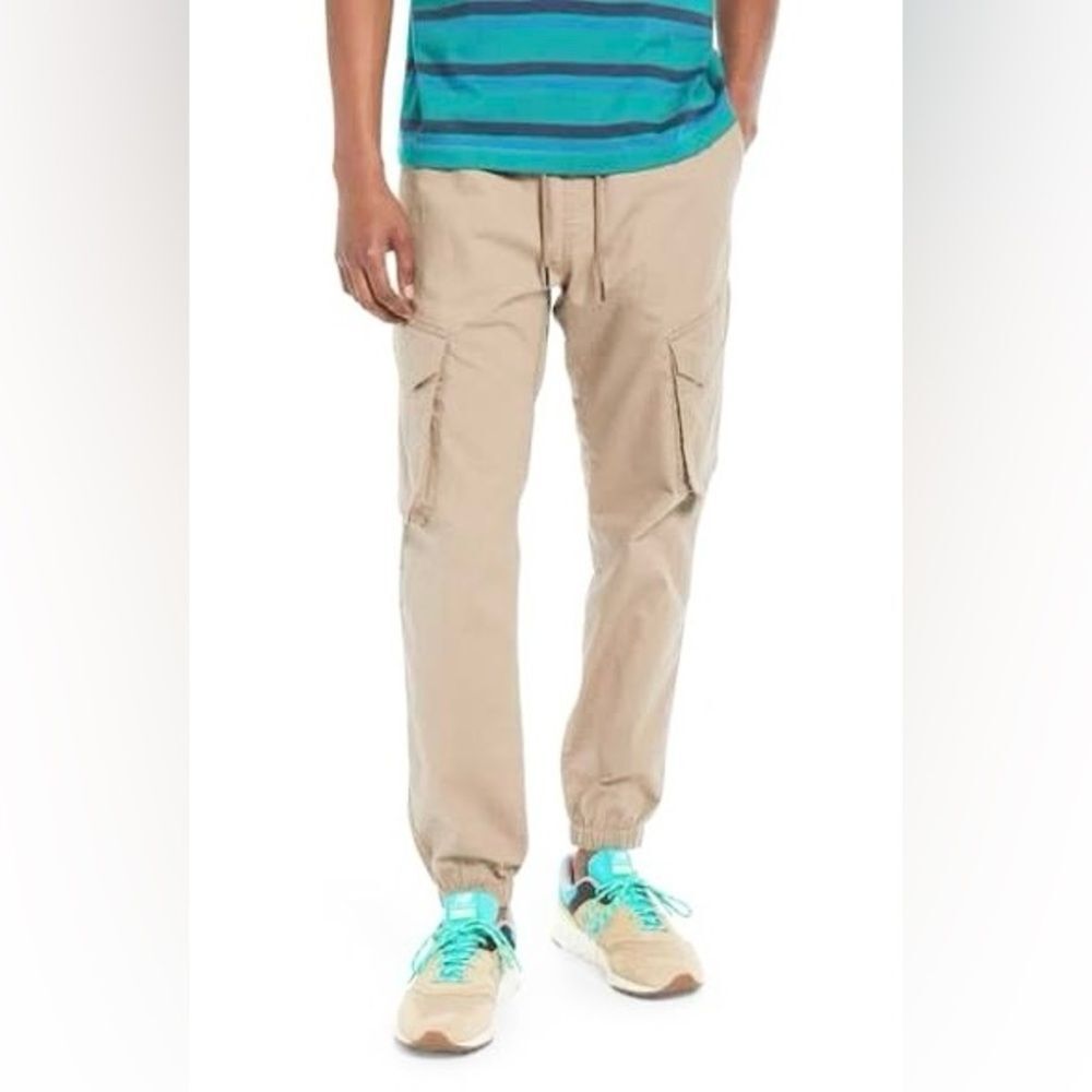 BP Ripstop Cargo Joggers In Tan Timber Pants